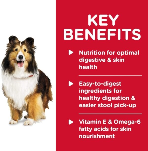 Hill's Science Diet Wet Dog Food, Adult, Sensitive Stomach & Skin, Tender Turkey & Rice Stew, 12.5 Oz Cans (Pack of 12) - Image 2